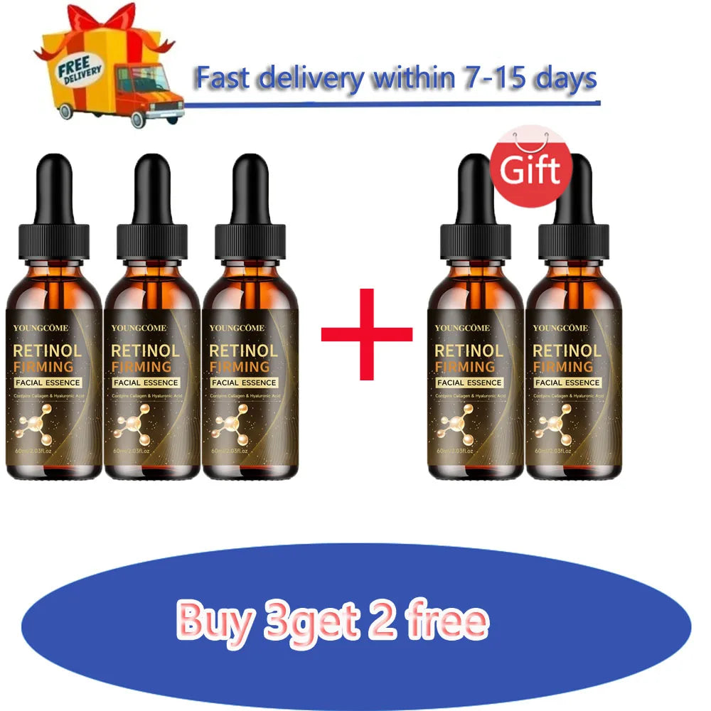 Retinol Anti-Wrinkle Serum Anti Aging  Lifting Firming Fade Fine Lines Moisturizing Skin Care Hyaluronic Acid Facial Serum Man