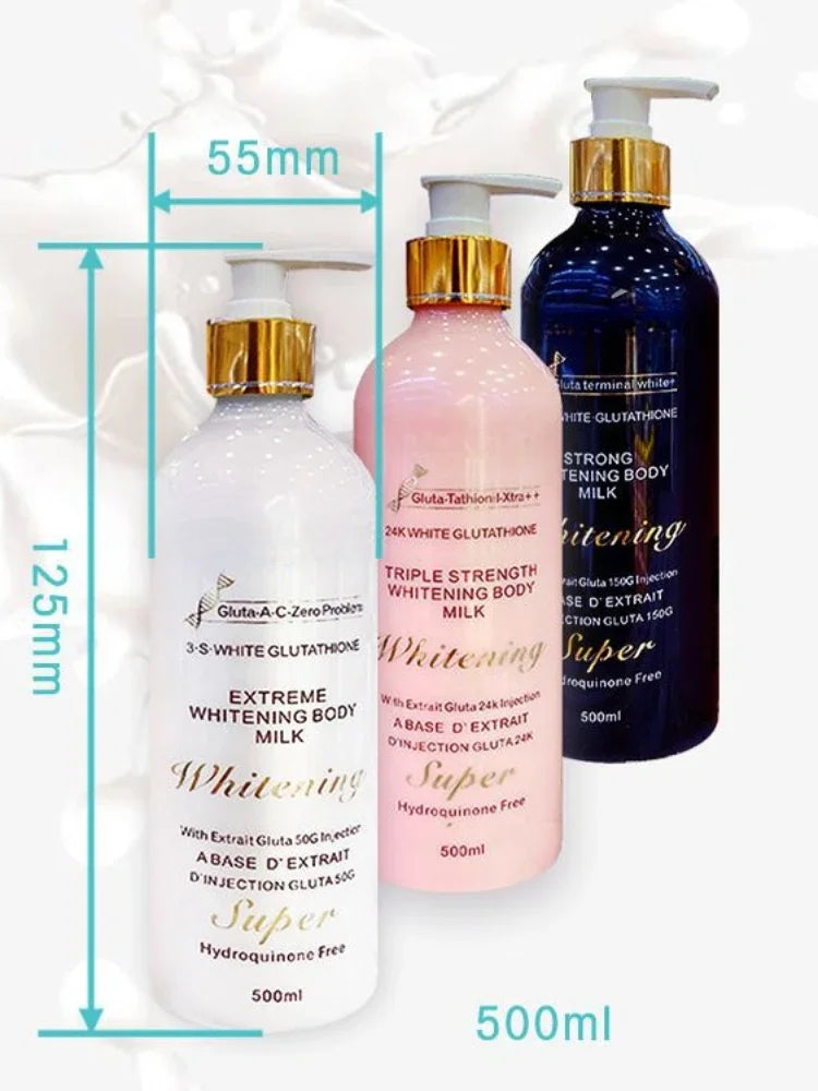 500ml  24 K Gold Glutathione Body Lotion Moisturizing Brightening Firming Body Cream  Body Whitening Cream