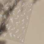 Halloween 5D Nail Art Stickers Sweet Pink Heart-Shaped Pumpkins Black Cat Bat Flocks Ghosts Skeleton Manicure Decal for Girls