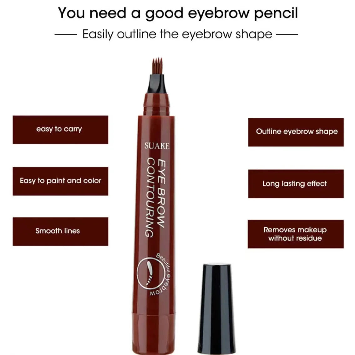 Eyebrow pencil Waterproof Permanent Long Lasting High quality professional makeup for women Cheap Cosmetics Enhancer