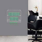 Modern Silver Iron Large Hair Dye Organizer Hair Dye Rack Salon Hair Dye Storage Rack