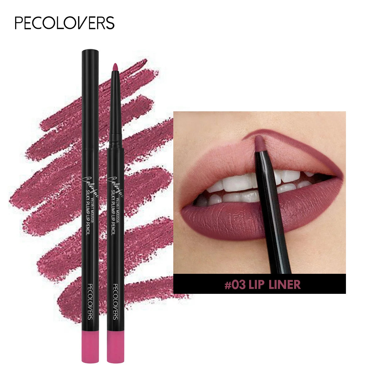 12-Color Matte Lipliner - Waterproof, Moisturizing, Long-Lasting & Non-Stick, Perfect for All Skin Types