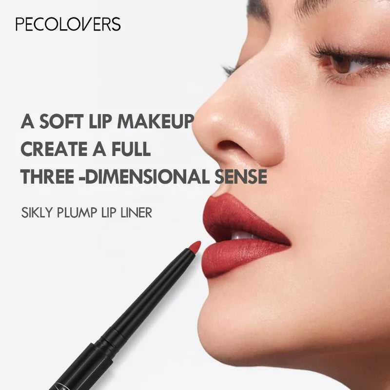 12-Color Matte Lipliner - Waterproof, Moisturizing, Long-Lasting & Non-Stick, Perfect for All Skin Types
