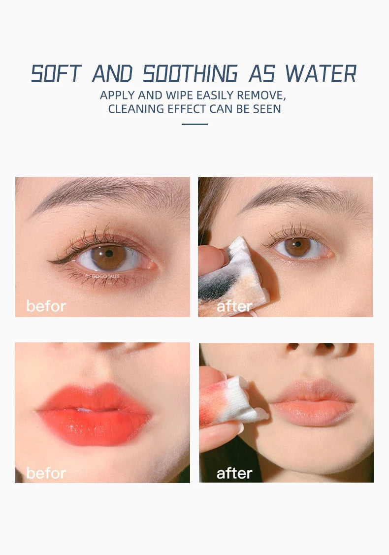 Portable makeup remover, gentle and non-irritating, deep cleansing and moisturizing