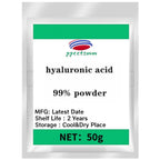 High content 99% Cosmetic raw materials Hyaluronic acid powder anti-wrinkle and Anti-aging,Moisturizing,free shippin