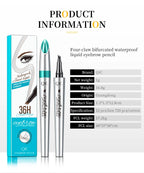 4 Points Eyebrow Pen 5 Colors Liquid Brow Pencil Dark Brown Microblading Eyebrow Pencil Waterproof Eyebrow Tattoo Pen Cosmetics