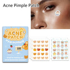 100 Patches Bear Shape Pimple Patches Colorful Hydrocolloid Pimple Healing Sticker Cute Strong Absorption Patches Face Care