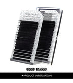 NAGARAKU 6 Cases Classic Mix Eyelash Extension Natural Soft Supplies Synthetic Mink Individual 7-15 Mix 16 Lines High Quality