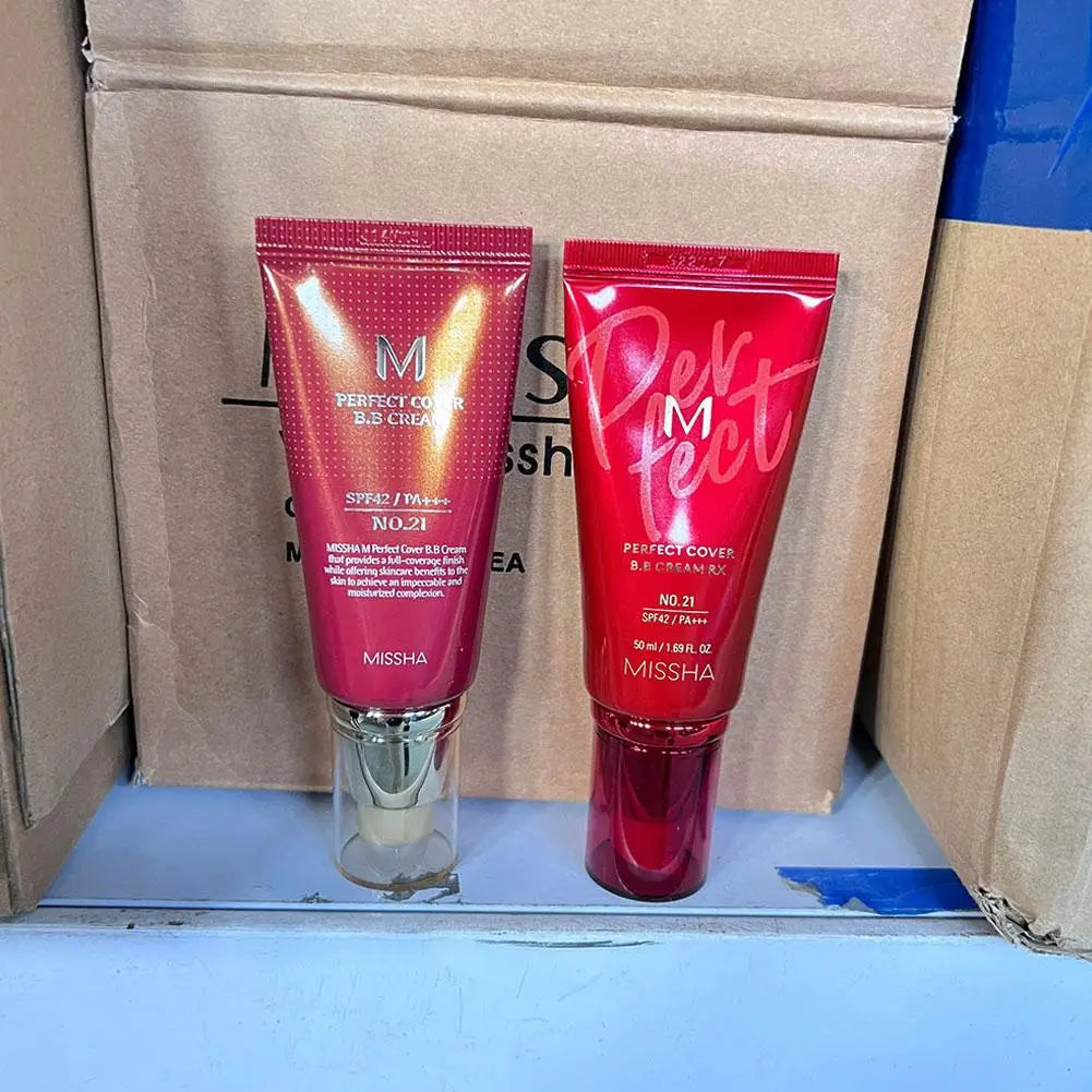 Original Korean Cosmetic BB Liquid Foundation Concealer Cream Facial Makeup Skin-Nourishing Waterproof Oil Control Long-lasting