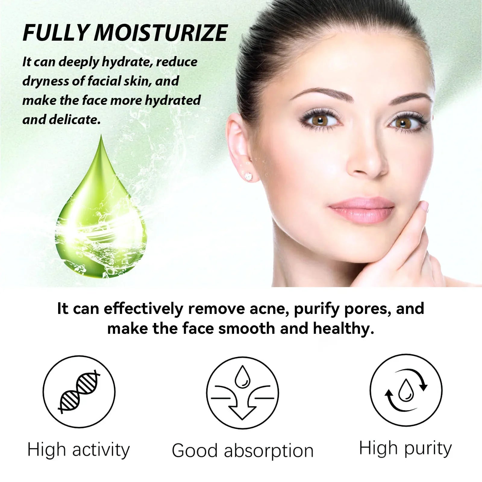 Acne Face Cream Pimple Treatment Oil Control Repair Redness Remove Blackhead Smooth Hydrating Moisturizing Pore Shrinking Serum