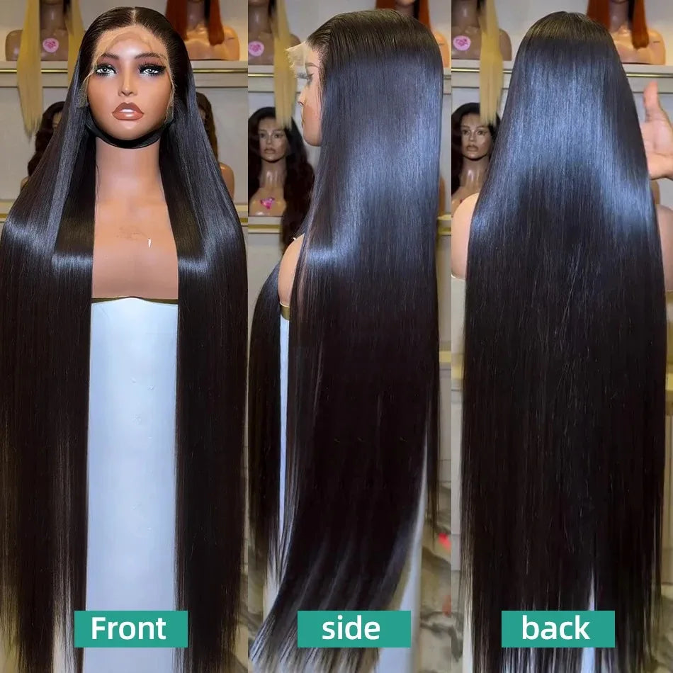 Mossily Straight Lace Front Wigs Hd Lace Wig 13x6 Human Hair Wigs For Women Pre Plucked Brazilian 40 nch 13x4 Lace Frontal Wig