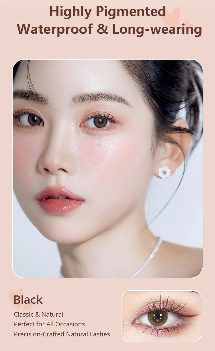 MACKANDY Curling Mascara Volumizing & Lengthening Formula, Buildable, Clump Resistant, Longwear Smudge-Resistant Black Mascara