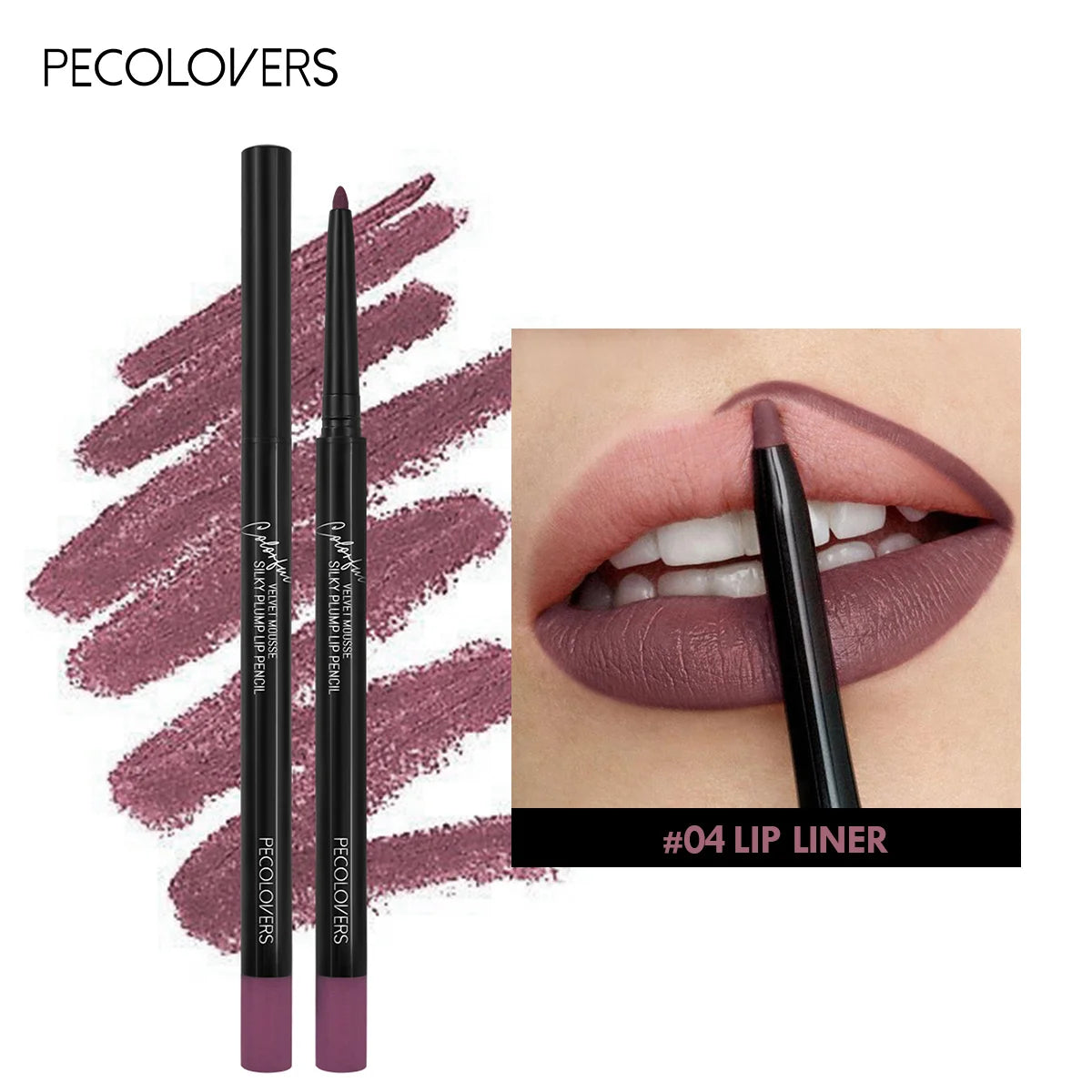 12-Color Matte Lipliner - Waterproof, Moisturizing, Long-Lasting & Non-Stick, Perfect for All Skin Types