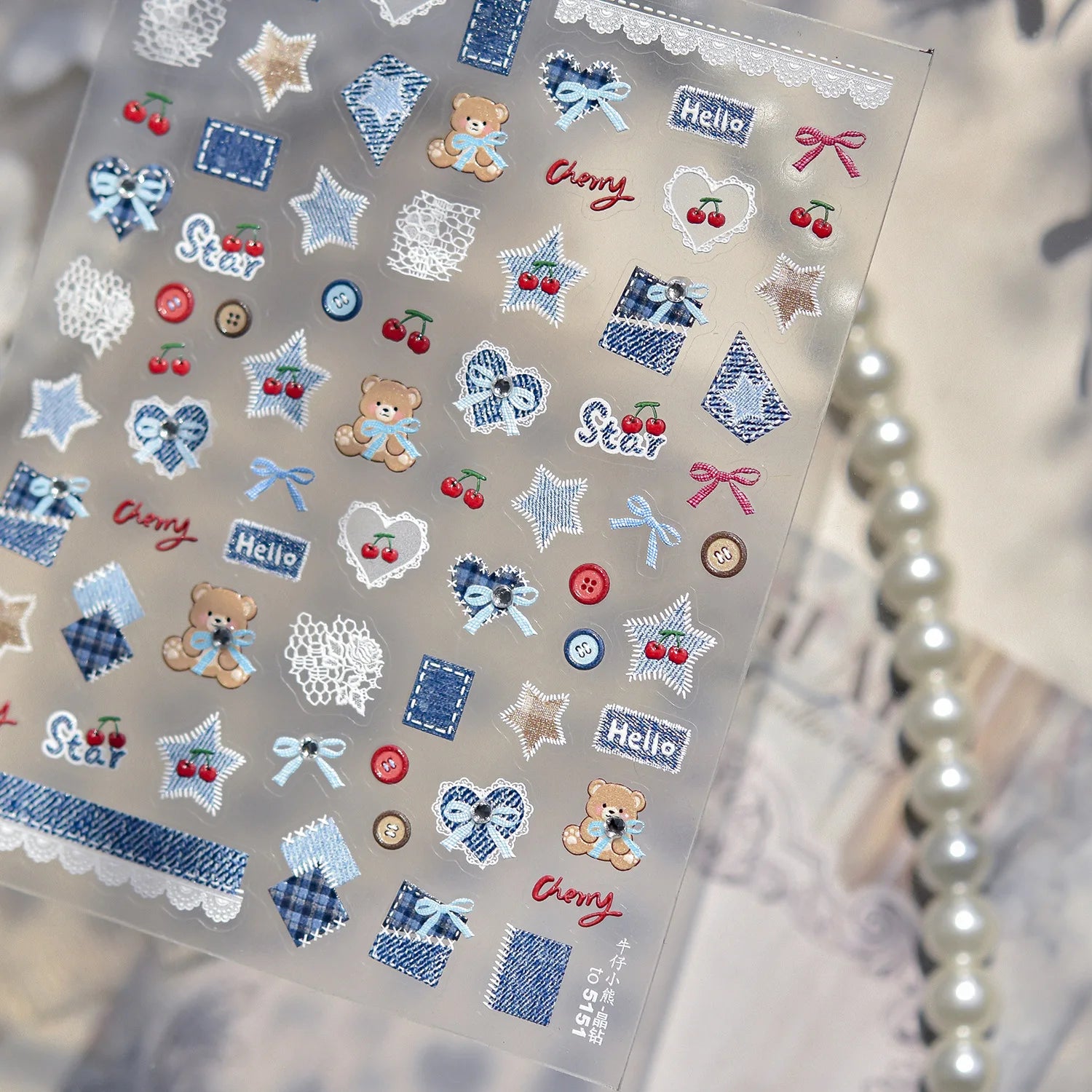 Halloween 5D Nail Art Stickers Sweet Pink Heart-Shaped Pumpkins Black Cat Bat Flocks Ghosts Skeleton Manicure Decal for Girls