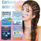 600PCS High-end Pimple Invisible Ultra-thin And Breathable Pimples Patch Cartoon Acne Patch Cute Cat Shaped Acne Dots Patches