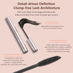 MACKANDY Curling Mascara Volumizing & Lengthening Formula, Buildable, Clump Resistant, Longwear Smudge-Resistant Black Mascara