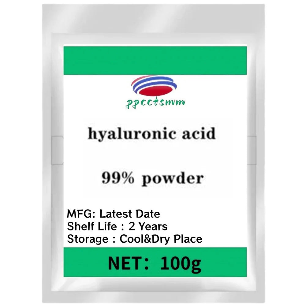 High content 99% Cosmetic raw materials Hyaluronic acid powder anti-wrinkle and Anti-aging,Moisturizing,free shippin
