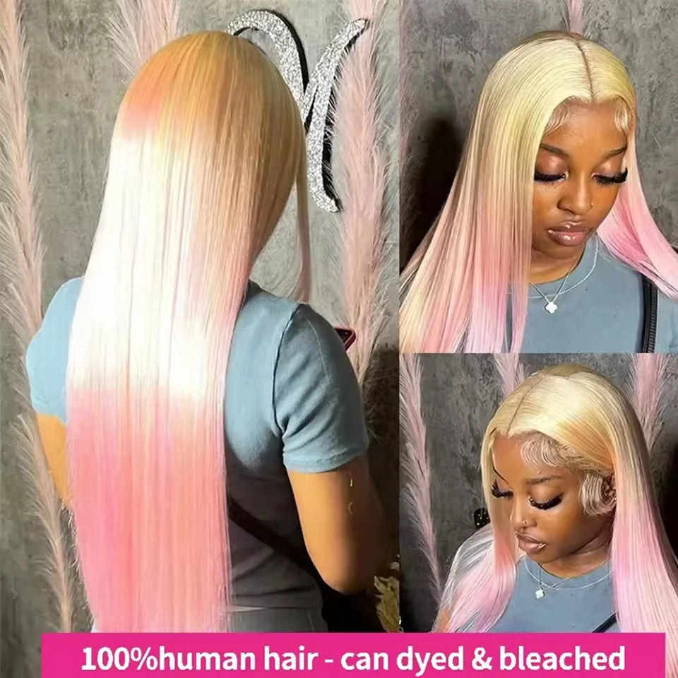 250% 613 Blonde Wigs Bone Straight Lace Front Human Hair Wigs 13x6 HD Lace Frontal Wig Human Hair 13x4 Lace Front Wig For Women