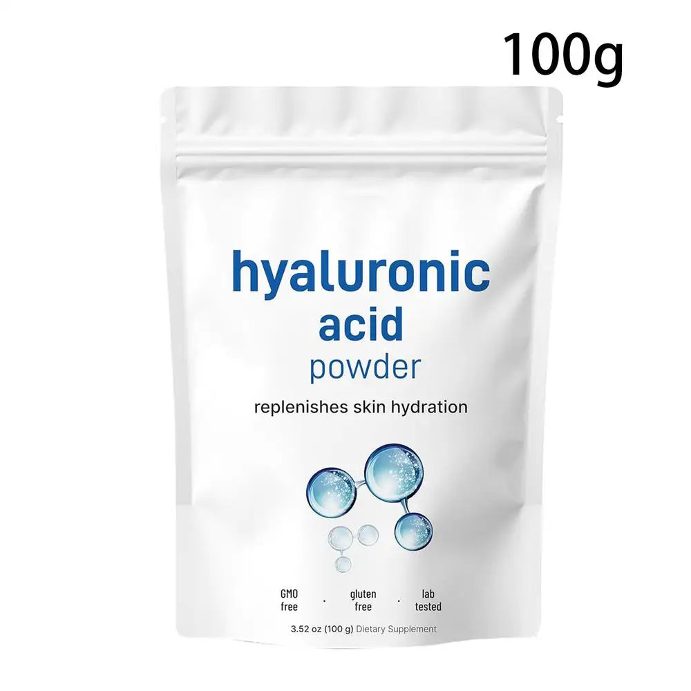 100g Hyaluronic Acid Powder, Deep moisturizing ,Moisturizing and Whitening,top Cosmetic Ingredients Anti-aging Food Grade