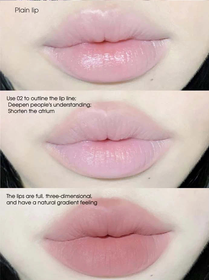 Light sweet and soft fog lipliner outlines the lip shape, lasting, not easy to fade, not take off makeup, nude pink lip liner