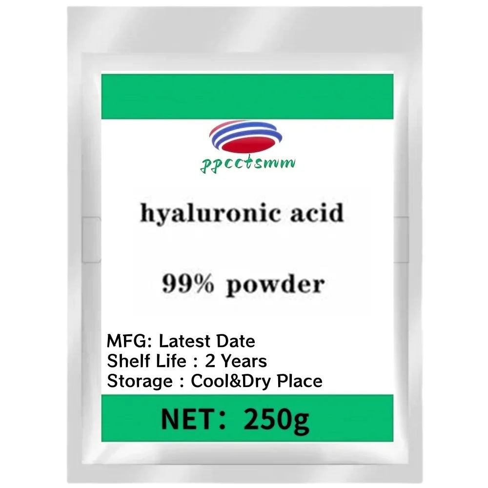 High content 99% Cosmetic raw materials Hyaluronic acid powder anti-wrinkle and Anti-aging,Moisturizing,free shippin