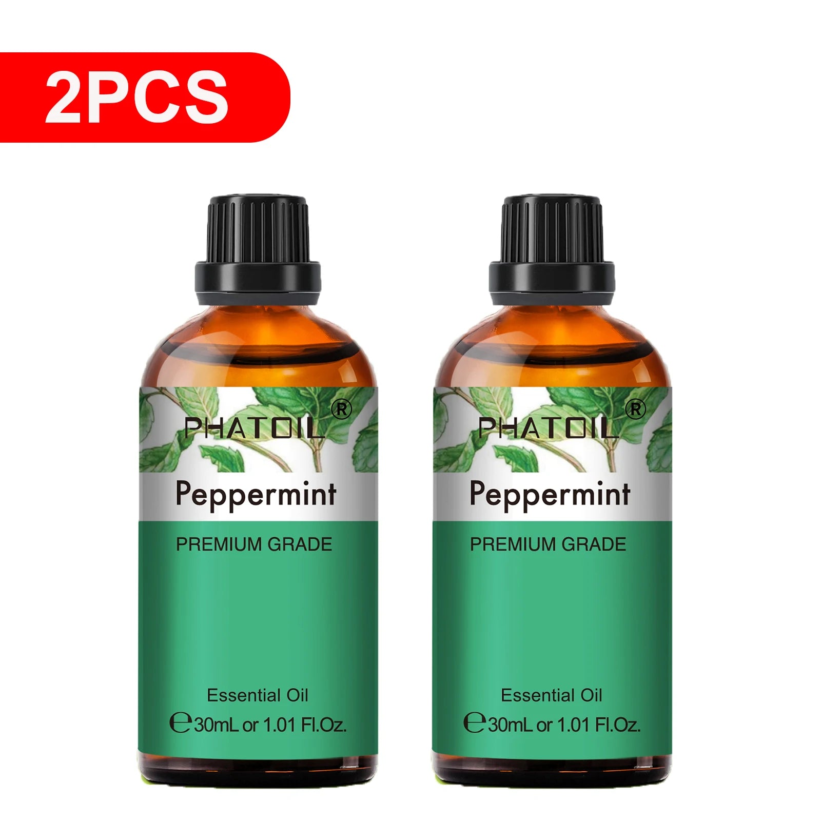 PHATOIL 2PCS 30ml Eucalyptus Essential Oils For Aromatherapy Candle Making Vanilla Lavender Sandalwood Rose Lemon Essential Oil