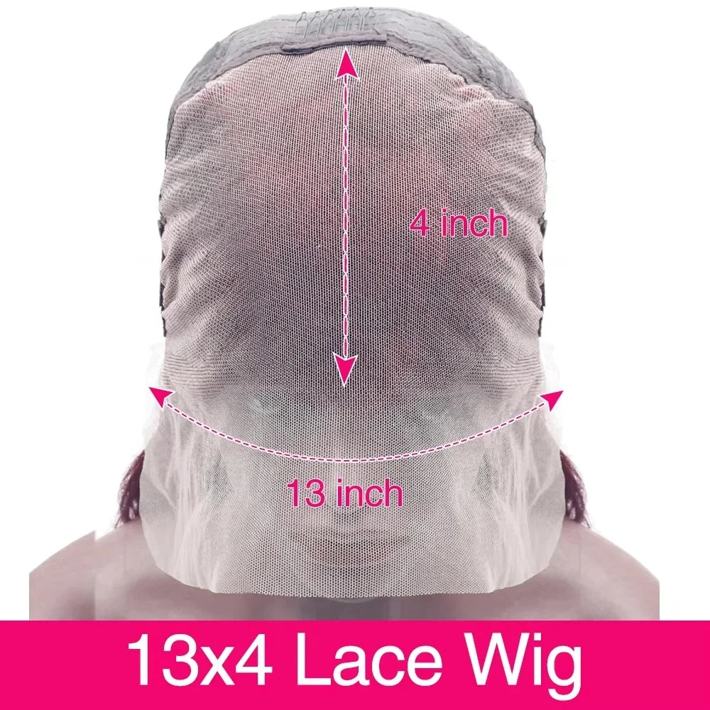 100%  Human Hair Wigs 99J Body Wave wigs 13x4 13x6 HD Lace Frontal Wigs  200 Density Transparent Lace Wigs Suit Any Color Skin .