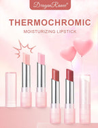Cute Pink Moisturizing Jelly Lipstick - Temperature Change Lip Balm with Long Lasting Nourishment for Lip Care Lip Gloss