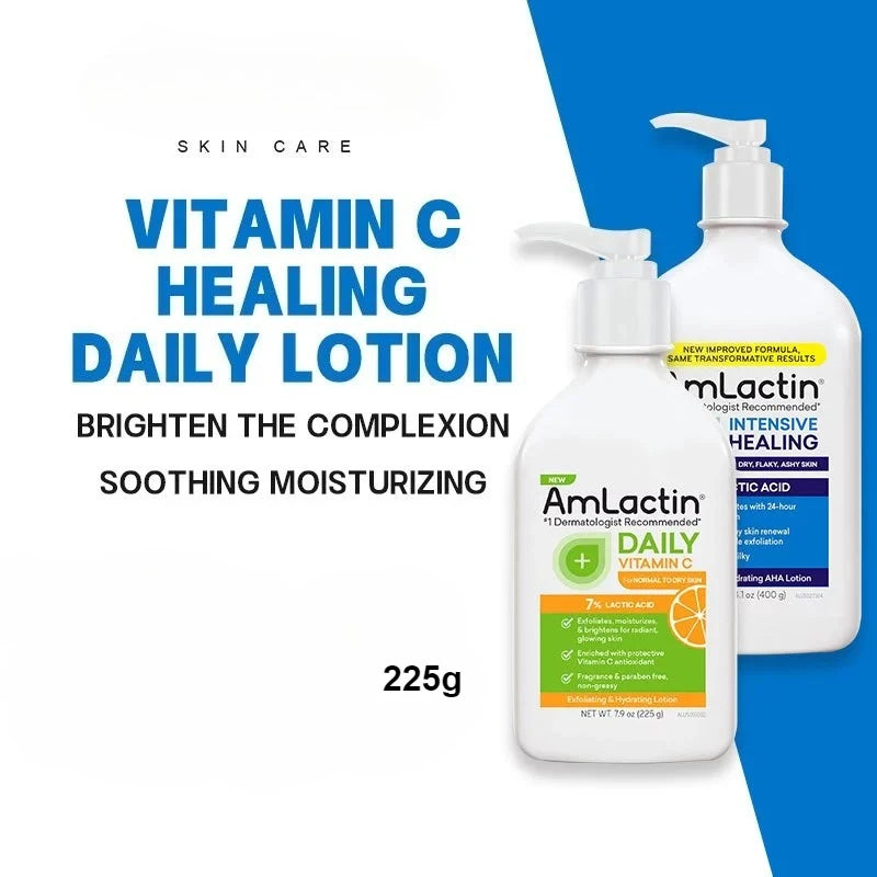 AmLactin Daily Moisturizing Body Lotion Nourish Lotion Hydrating Intensive Healing Nourish Lotion Smoothes Rough Dry Skin