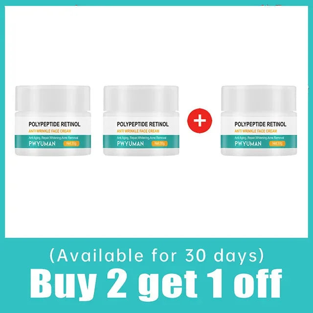 Instant Retinol Lifting Firming Cream Polypeptide Wrinkle Remover Face Cream For Men Moisturizer Whitening Brighten Skin Product