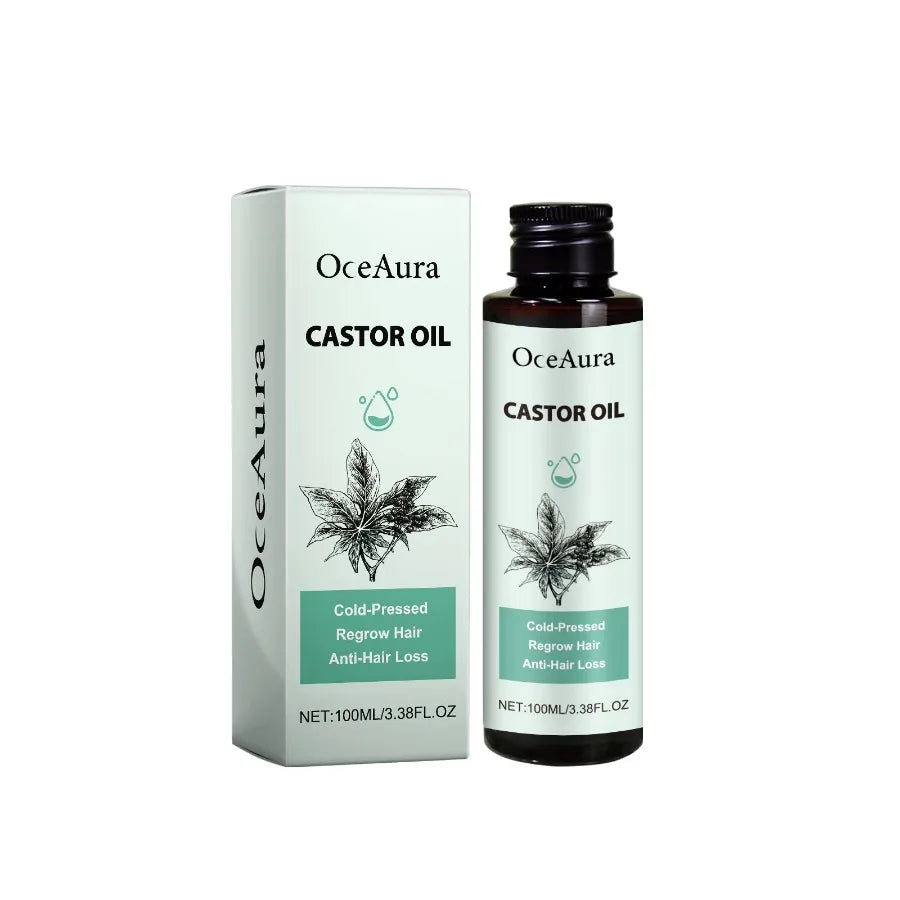 OceAura Castor Oil Moisturize And Strengthen Hair Care Solid Hair Thick Hair Care Oil