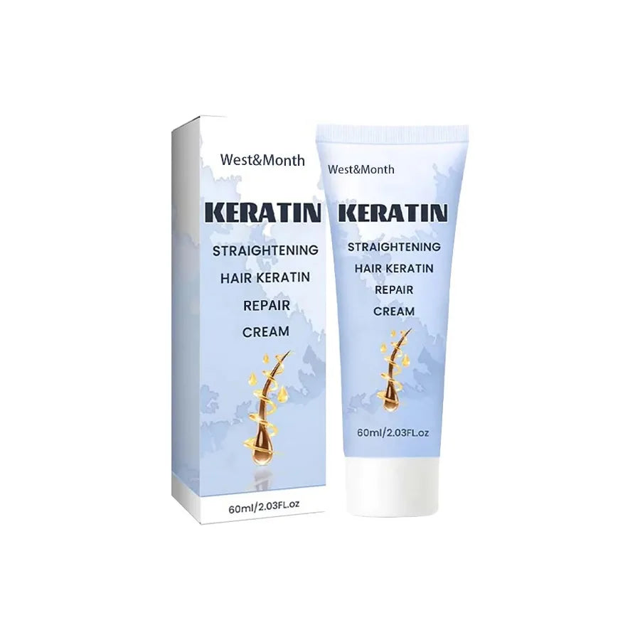WestMonth Straightening Hair Keratin Ratin Repair Cream Repair Silky Hair Care Moisturizing Hair Mask Treatment Cream