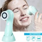 Facial Cleansing Brush Face Scrubber Electric Exfoliating Spin Cleanser Device Waterproof Deep Cleaning Massage Remove Blackhead