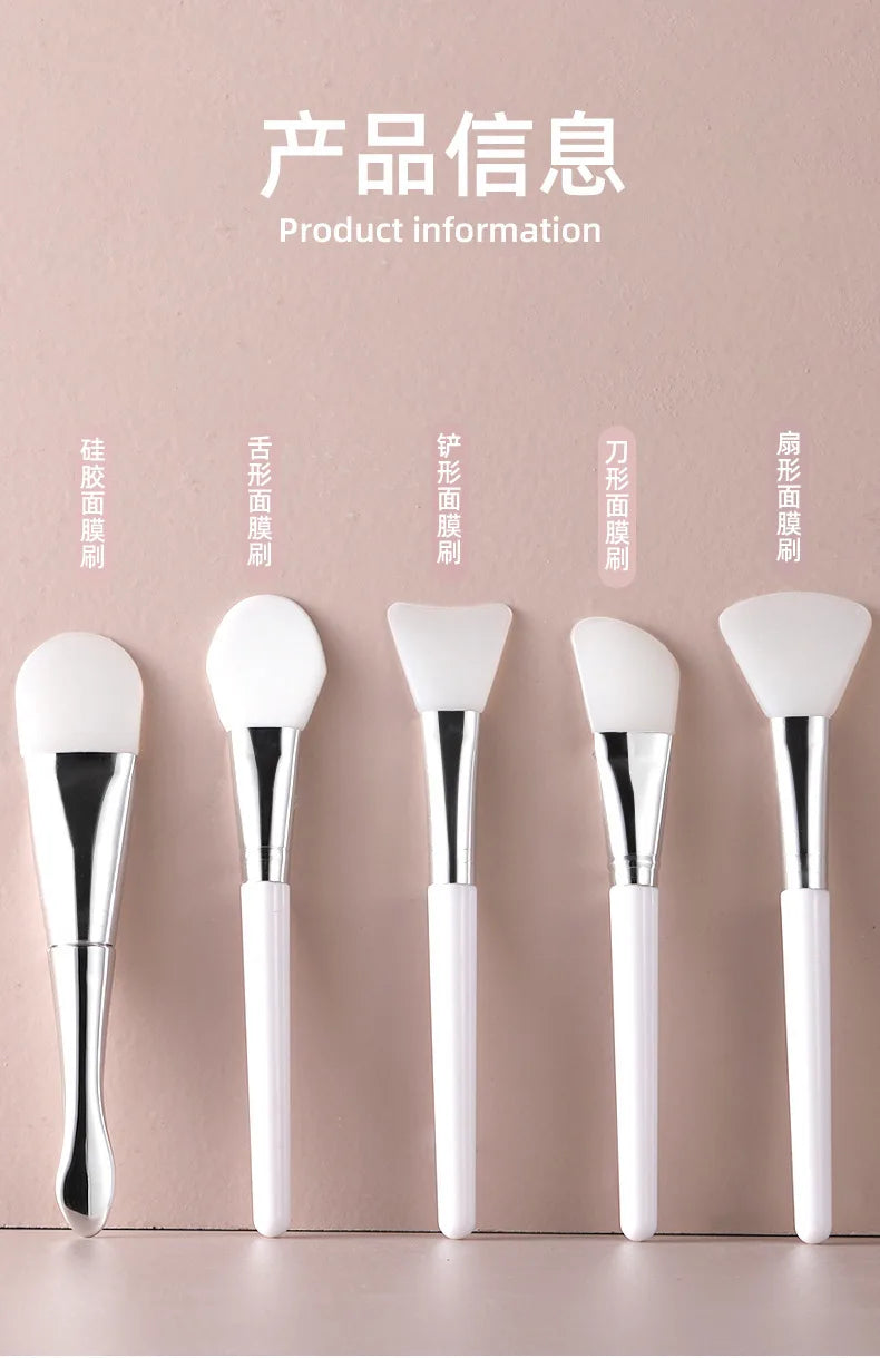 Facial Mask Brush Facial Soft Makeup Applicator Fan Shaped Portable Skin Care Beauty Tool Suitable for Girls Ladies