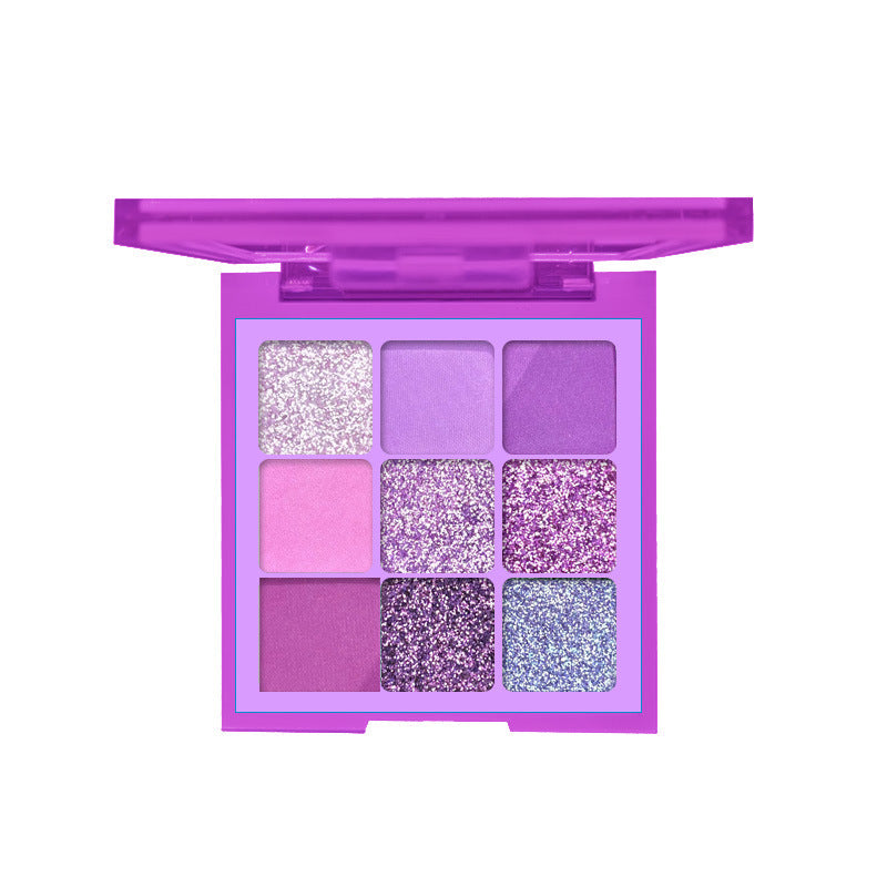 Nine Colors Brighten Eye Modification Polarized Diamond Purple Halloween Stage Makeup Eye Shadow