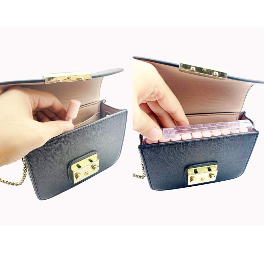 Pink Lip Gloss Tubes with Wand Empty Bottles 3.5Ml Clear Mini Refillable Lip Gloss Containers DIY Lip Gloss Making Kit&Funnel & Rubber Stoppers (20PCS in Two Boxes)