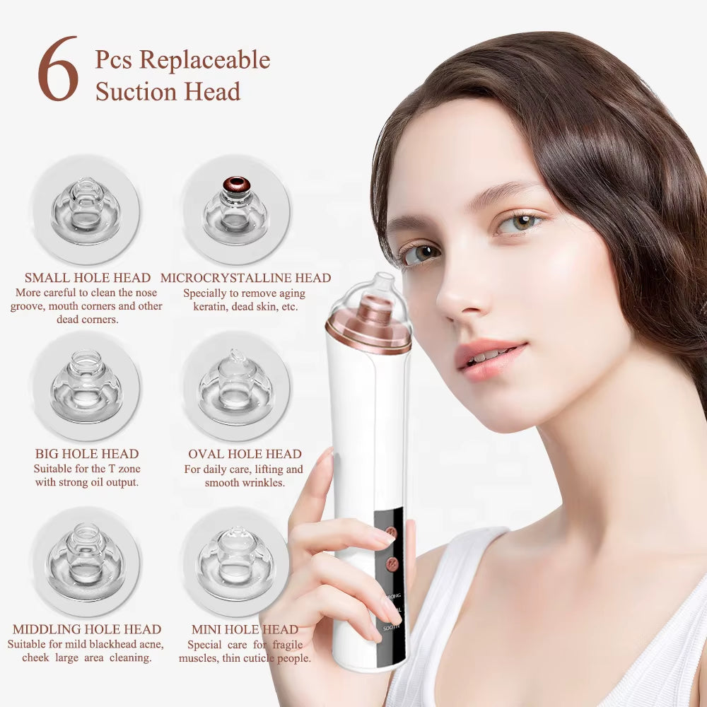 Factory Price Quick Delivery Skin Care Pore Cleaning Blackhead Vacuum Remover Rechargeable 3 Adjustable Levels Blackhead Remover