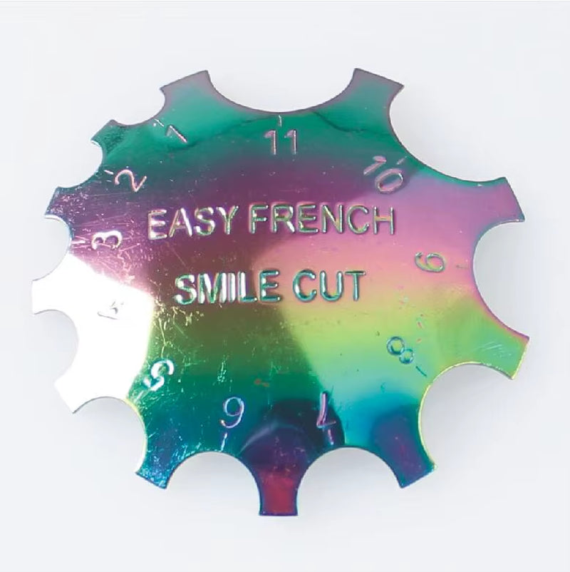 1Pcs Easy French Cut V-Shape Tips Manicure Edge Trimmer C-Curve/Oval Shape Trimmer Steel Line Tools Nail Art Acrylic Cutter AM01