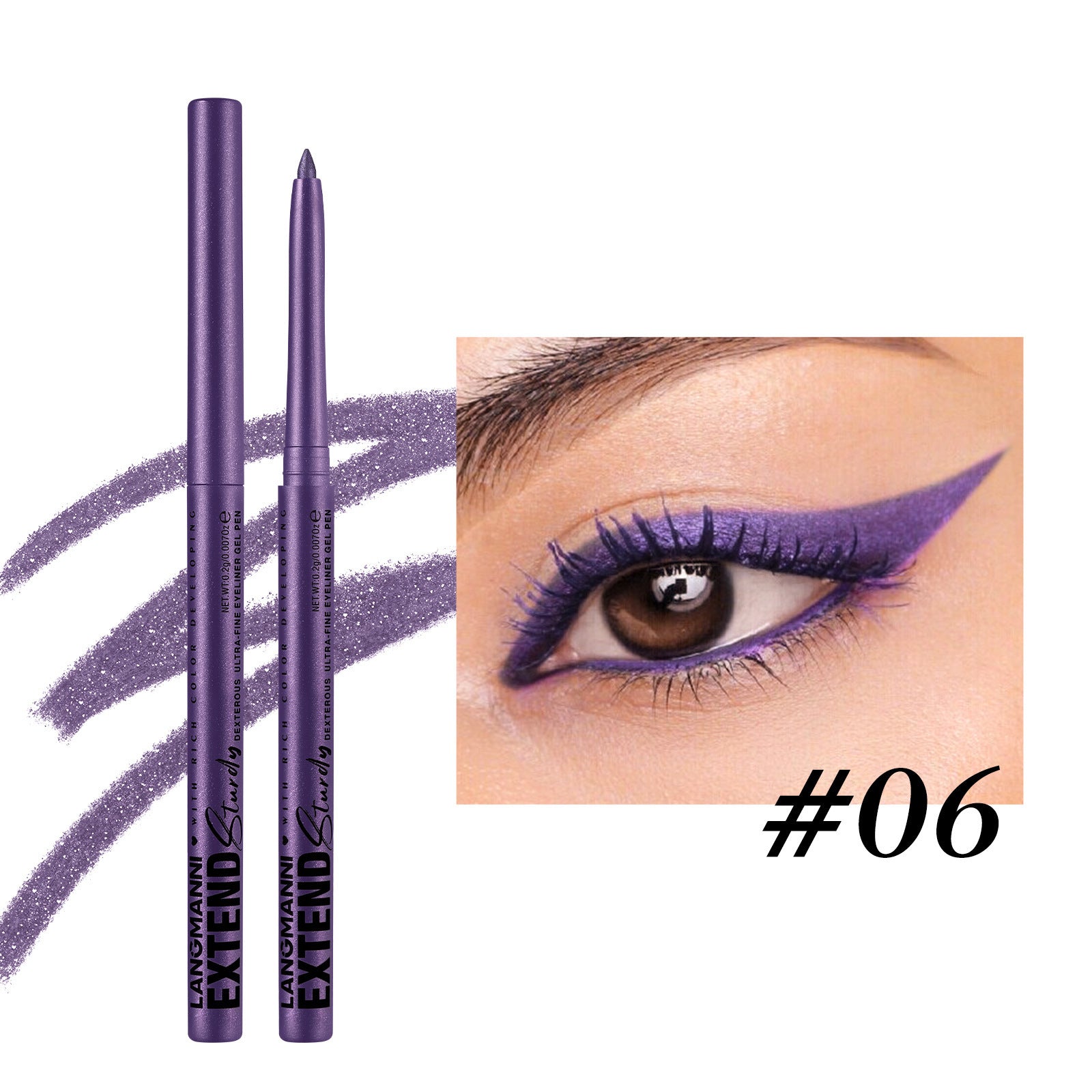 Colorful Gel Glitter Eyeliner Pencils Waterproof & Smudgeproof For Party, Halloween, Cosplay Makeup 12 Vibrant Shades