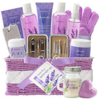 Mother'S Day Gift for Mom Spa Kit Gifts, Spa Gift Baskets for Women Get Well Gifts, 13Pcs Lavender Jasmine Luxury Spa Gift Set,Pamper Birthday Gifts for Women