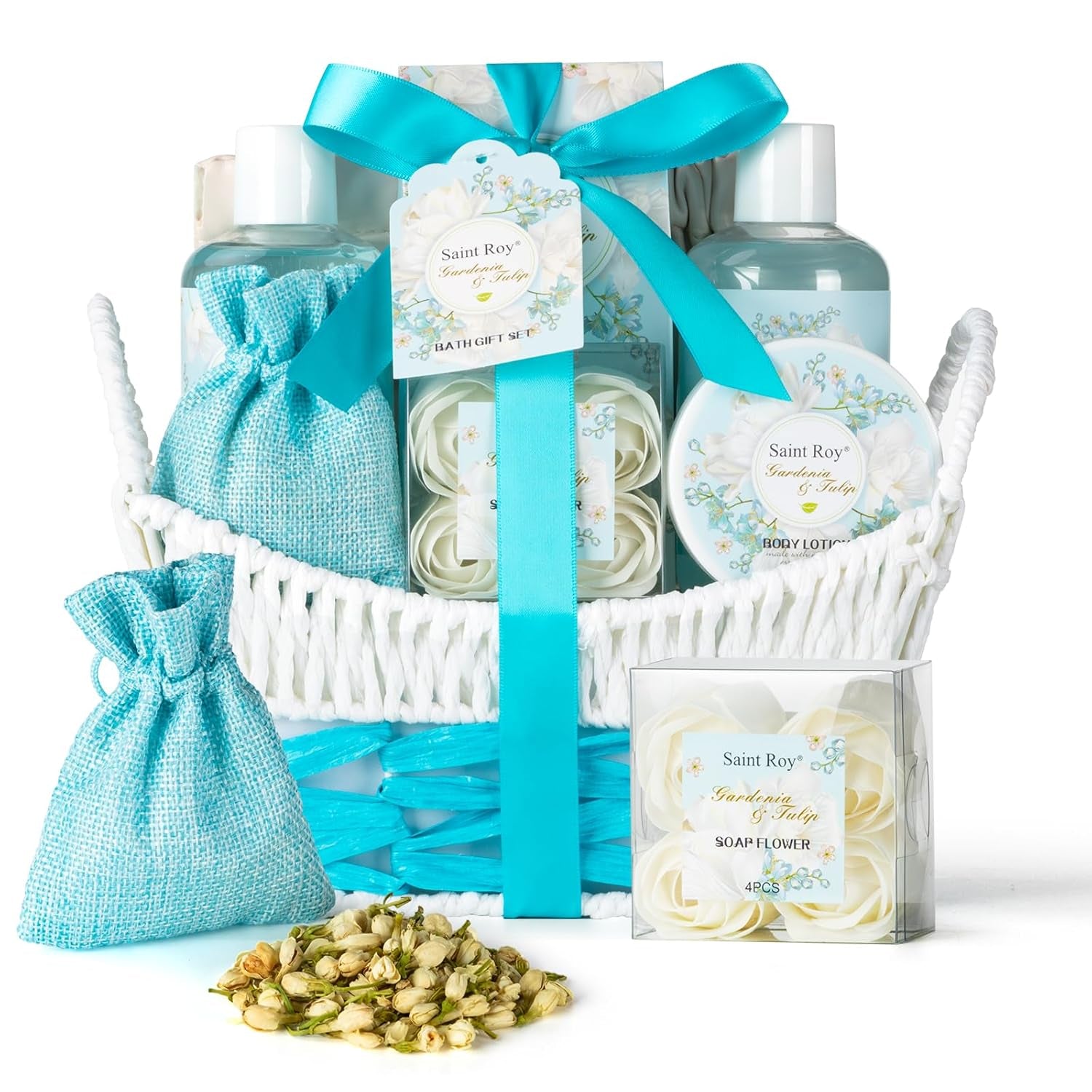 Mother'S Day Gift for Mom Spa Kit Gifts, Spa Gift Baskets for Women Get Well Gifts, 13Pcs Lavender Jasmine Luxury Spa Gift Set,Pamper Birthday Gifts for Women