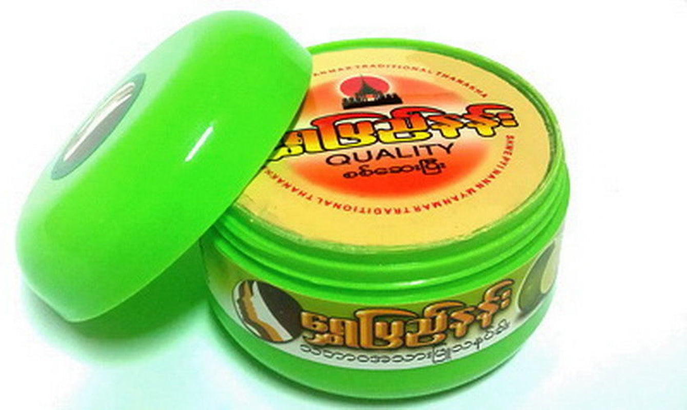 MYANMAR THANAKA POWDER 100% LEMON SCENT REDUCE ACNE / DARK SPOTS / MALASMA 50 G