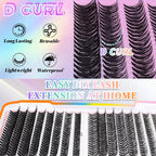 32 Rows Of Eyelashes Book Cluster 640 Segmented Lashes Set