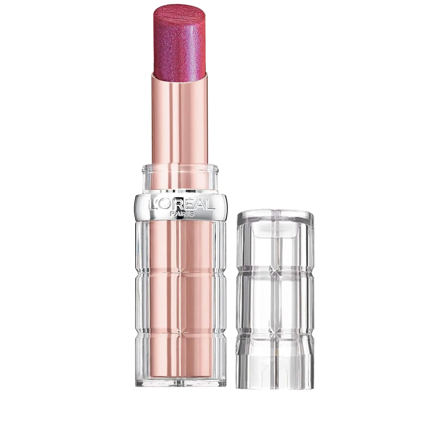 L’Oréal Paris Makeup Colour Riche Plump and Shine Lipstick, for Glossy, Radiant, Visibly Fuller Lips with an All-Day Moisturized Feel, 105 Mulberry Plump, 0.1 Oz.