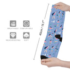 Long Cute Women Colorblock Socks（Black part is not customizable）
