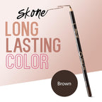Cosmetics Tattooed Solid Eyeliner - Eyeliner Pencil Black - Smooth Soft Gliding, Waterproof, No Smudging Pencil Eyeliner - Long Lasting under Eye Liner for Intense Look (Brown)