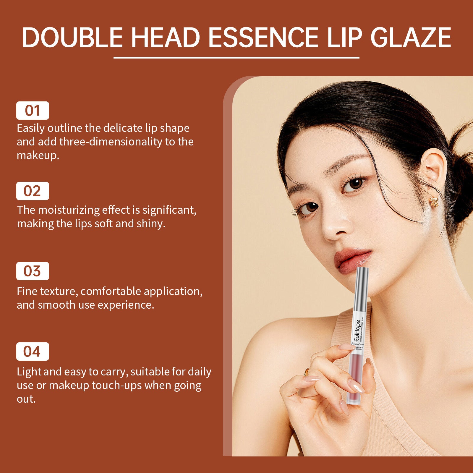 Double-headed Lip Liner Lip Lacquer Pen