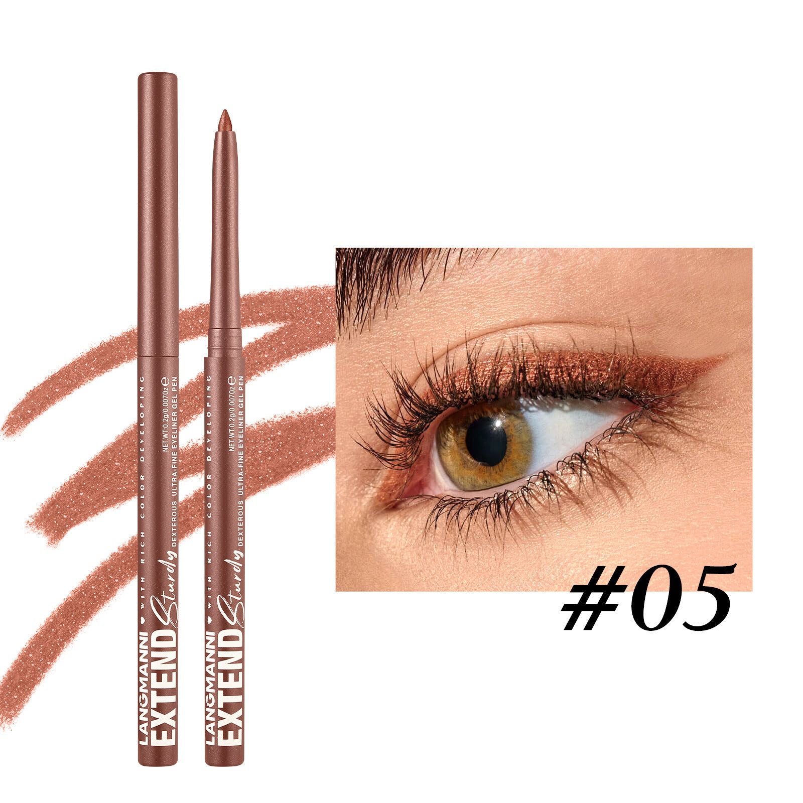 Colorful Gel Glitter Eyeliner Pencils Waterproof & Smudgeproof For Party, Halloween, Cosplay Makeup 12 Vibrant Shades