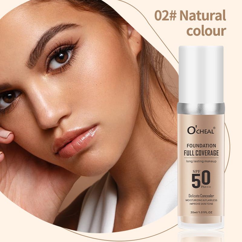 OCHEAL Temperature Change Liquid Foundation Moisturizing Concealer Long-lasting Clothes