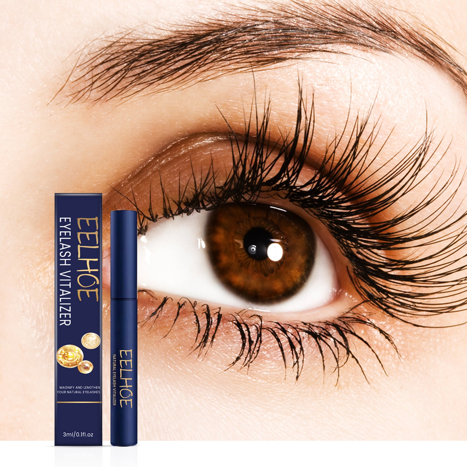 Eyelashes Thick Moisturizing Natural Long Black Curling